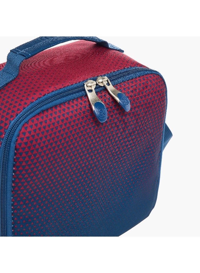 St.Right Lunch Bag-Gradient-Navy-Burgundy-1 Cmprt-Girls (Polyester) Burgundy \ 21X11X22 - Image 5