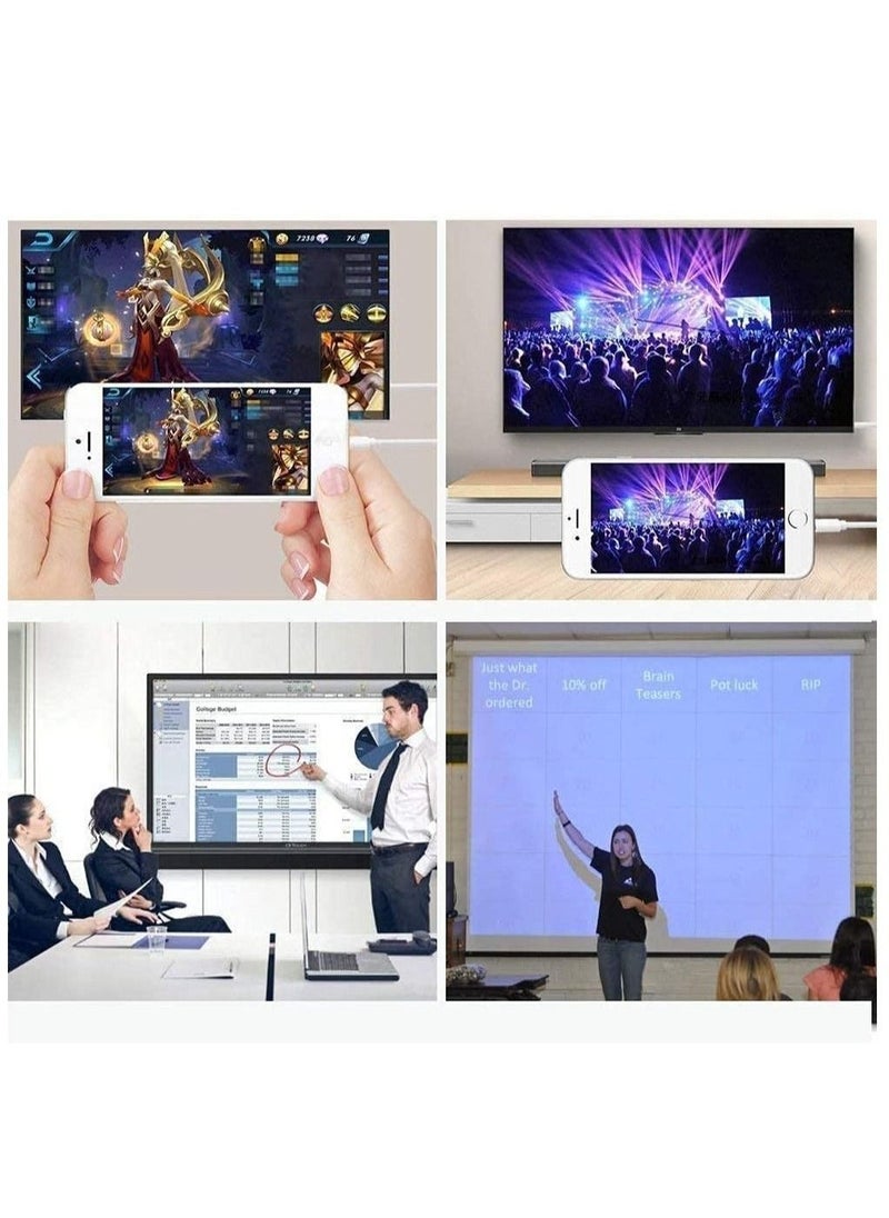 【Apple MFi Certified】 Lightning to HDMI Digital AV Adapter,1080P Video  Audio Sync Screen Converter AV Adapter with Charging Port for iPhone HDMI Converter to HD TV/Projector/Monitor Support All iOS - Image 5