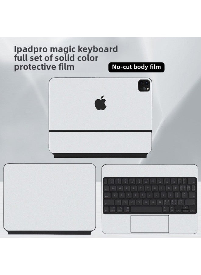 For IPad Pro Wonderful Control Keyboard Sticker Apple Air5 Wonderful Control Keyboard Body Shell Protective Film-Color:Raskin-Dimensions:2020/2021/2022 IPad Pro Wonderful Control Keyboard (12.9 )-Bottom Film D - Image 1