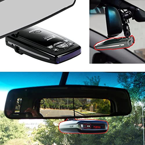 ChargerCity AccessoryBasics Car Rearview Mirror Radar Detector Mount for Passport 9500ix Passport 8500 7500 X50 x70 x80 Solo S2 S3 S4 SC 55 s55 s75 s75g Radar Detectors (not Compatible with Models not Listed) - Image 4