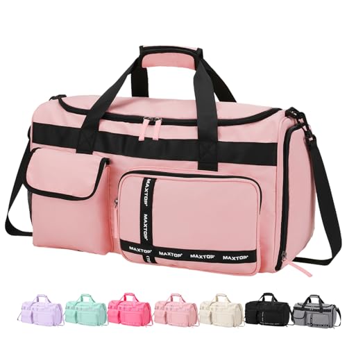 MAXTOP Travel Duffle Bag for Women Carry On Tote Weekender Overnight Bag Large Capacity Duffel Bag With Shoe Compartment,Gym Tote Bag with Dry and Wet Separation - Image 1