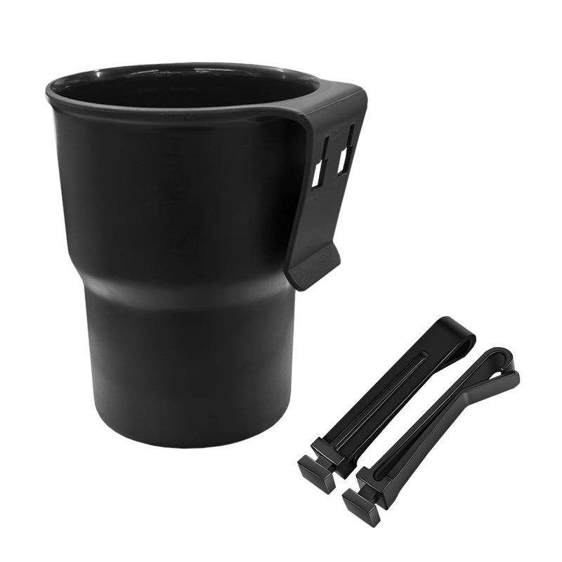 UHANBUT Hanging Car Cup Holder MultiFunction Cup Holder Organizer with Air Vent Clip Auto Window Door Drink Holder for Cellphone Pen Coffee Key Bottle Black - Image 3