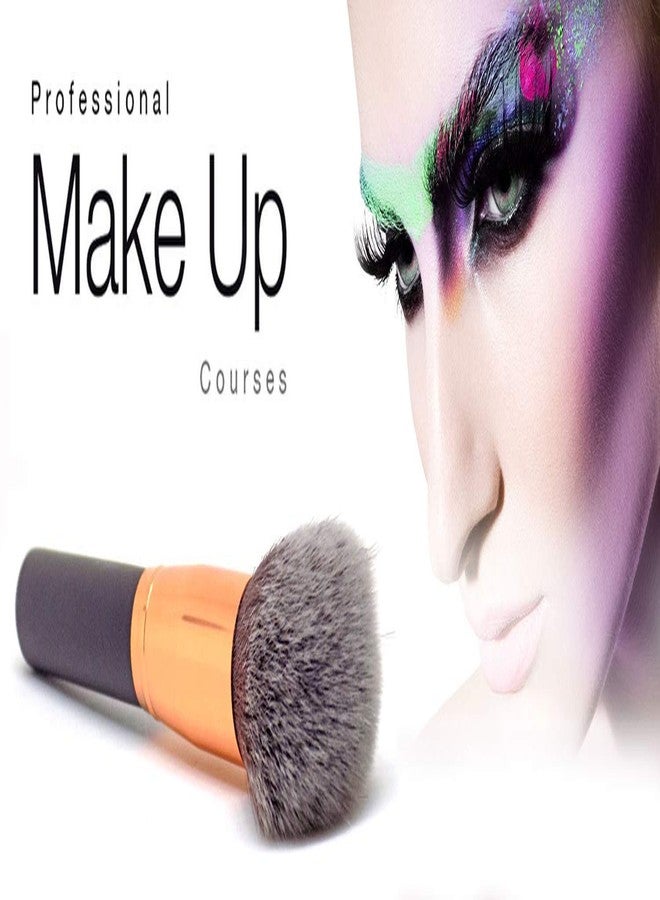 Kabello Professional Parlour And Home Use Fan Brush Makeup Face Contour Foundation Cosmetic Brush, Brown, 10 Grams, Pack of 1 - Image 4