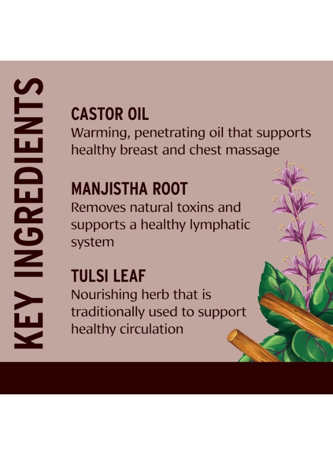 Banyan Botanicals Banyan Botanicals Breast Care Balm – Organic Herbal Salve with Tulsi & Palmarosa – for Lymph Massage & Breast Health – Promotes Healthy Circulation – 4 oz – Non GMO Sustainably Sourced Petroleum Free - Image 4