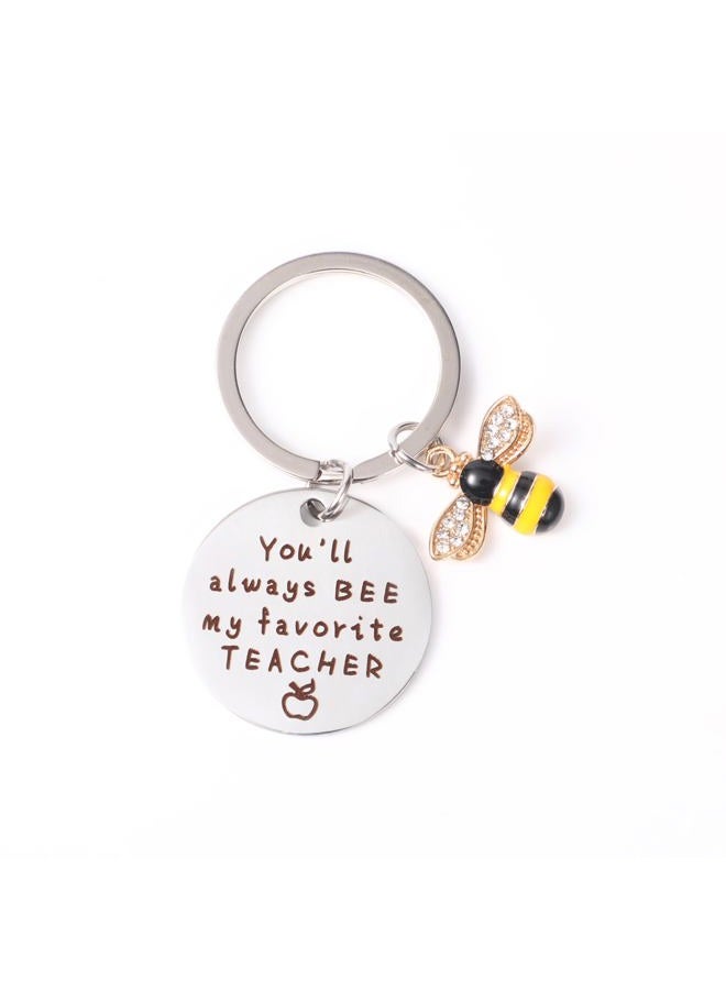 Lamyba Teacher Appreciation Gifts for Women,Handmade Positive Sunflower Crochet Doll, Inspirational Card, Keychains, Bracelet & Gift Box, Easter/Thank You Gifts for Teacher, Yellow - Image 5