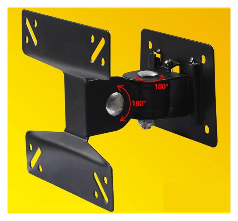 Full Motion TV Wall Mount Bracket 14 to 24 Inch 180 Degree Rotating Tilt - Image 5