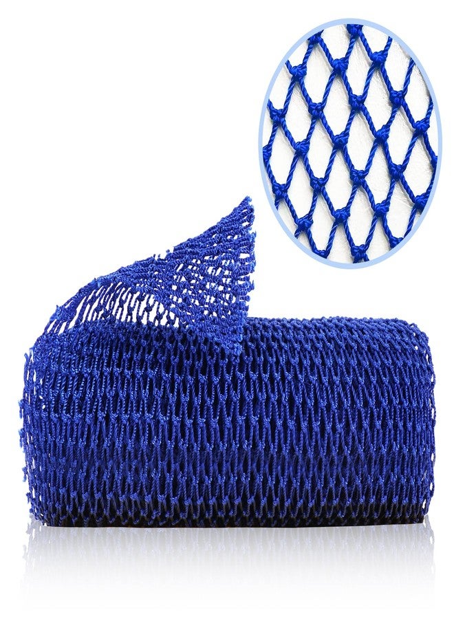 ZOCY African Net Sponge, Authentic Exfoliating Body Scrubber for Bath and Shower, Multiple Textures with Gentle Deep Exfoliating and Rich Lather for All Skins (Blue) - Image 1