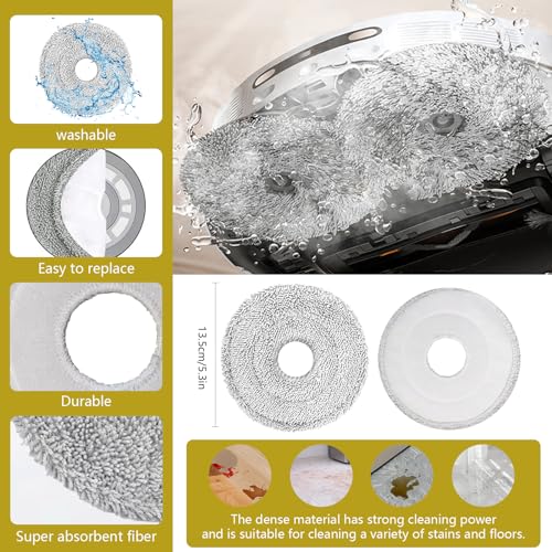 Yivy L20 Ultra/L20 Ultra Complete/L30 Ultra/L30 Ultra Complete Replacement Parts for Dreame Vacuum Cleaner, Accessory Kit: 2 Main Brushes, 6 Side Brushes, 4 HEPA Filters, 6 Dust Bags, 8 Wipes-Yivy 28PCS - Image 5