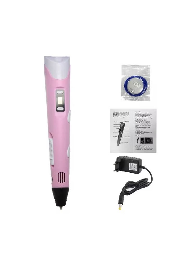 Dream Zone قلم ثلاثي الأبعاد للأطفال - قلم طباعة ثلاثي الأبعاد للبالغين - أقلام ثلاثية الأبعاد للبالغين - قلم طباعة ثلاثي الأبعاد مع USB - أقلام فن ثلاثية الأبعاد للبالغين - مجموعة أقلام ثلاثية الأبعاد للأطفال - مجموعة قلم رسم ثلاثي الأبعاد - قلم ثلاثي الأبعاد احترافي - Image 1