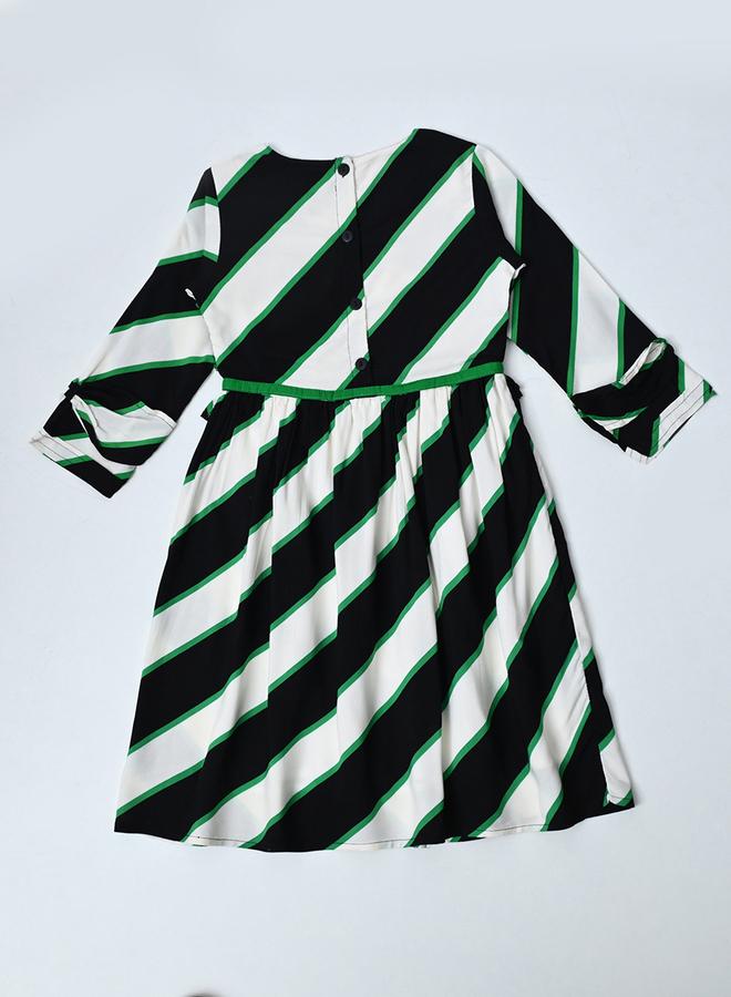 بيلا مودا فستان بخط  مخطط - Image 2