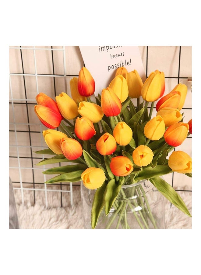ZCM-HAPPY a set of 10 pieces Mini Tulips Artificial Flowers - Image 3