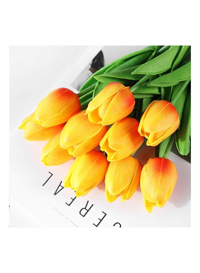 ZCM-HAPPY a set of 10 pieces Mini Tulips Artificial Flowers - Image 5