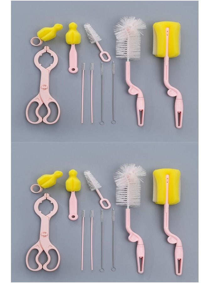 ZCM-HAPPY - 20 Piece 360 Degree Rotating Bottle Cleaning Brush Set For Baby Bottles, Pacifiers, Sports Bottles And Glassware - Image 1