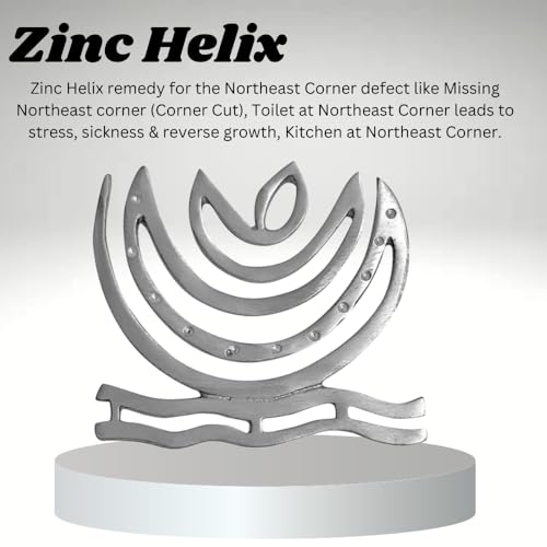 TREEMAISON Vastu Zinc Helix for Vastu Remedy | Vastu Remedies for Toilet - Door | Zone Correction | Vastu Dosh Nivaran Remedies | Size- 4 Inch Approx | Pack of 3 - Image 3