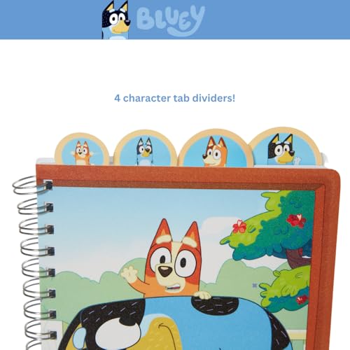 Innovative Designs Bluey Tab Journal Notebook, Spiral Bound, 96 Lined Pages, 8 x 7 inches, Blue - Image 2