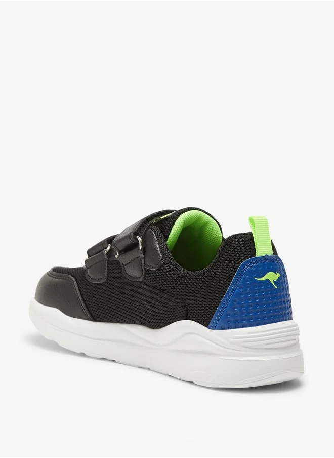 kangaROOS Boys Textured Sports Shoes with Hook and Loop Closure