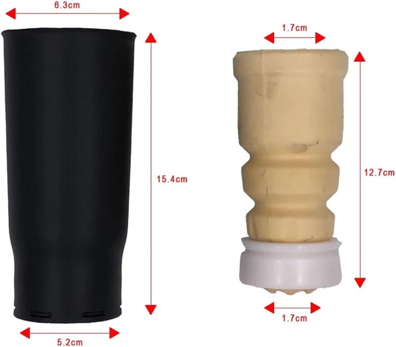 Wivplex Car Rear Shock Absorber Buffer Rubber Boot Set - Image 2
