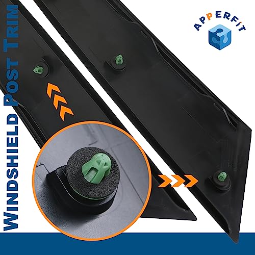APPERFiT Windshield Post Trim A Pillar Molding Cover Compatible with Mini Cooper R55 R56 R57 2007-2015 Windshield Side Molding Replaces 51137272583 51137272584 - Image 5