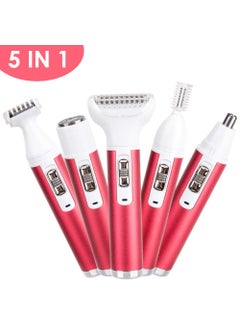 Electric hair removal device private part shaving instrument armpit pubic hair shaving womens eyebrow trimmer mens nose hair five-head hair removal knife3011 five-in-one (European standard plug) 3011 five-in-one (European standard plug)