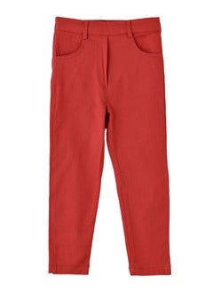 Jelliene Girls Red Stretch Pants  - Image 1
