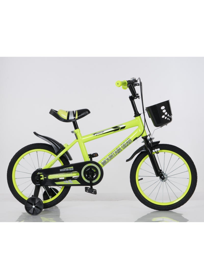 MG Children's Bicycle For 2-12 Years Old Kids Bike, 18 Inch Cycle, High Carbon Steel Frame, Adjustable Seat, Smooth Bearings, Safe and Stable, Green - Image 2