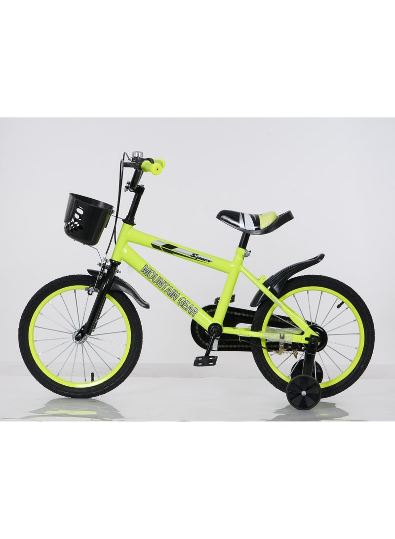 MG Children's Bicycle For 2-12 Years Old Kids Bike, 18 Inch Cycle, High Carbon Steel Frame, Adjustable Seat, Smooth Bearings, Safe and Stable, Green - Image 3