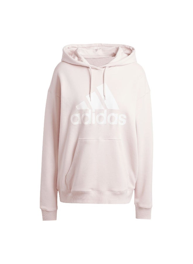 Adidas W Bl Ft O Hd Pink Training Sweatshirts 2XS  - Image 2