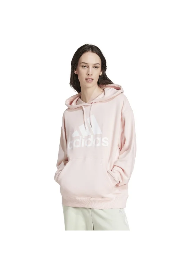 adidas سويت شيرت تدريب وردي W Bl Ft O Hd نسائي مقاس 2XS