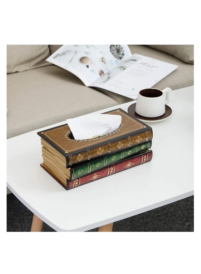 FFD Wooden Stylish Tissue Holder Tissue Box Cover and Napkin Holder Decorative Facial Tissue Dispenser Desktop Tissue Container - Image 5