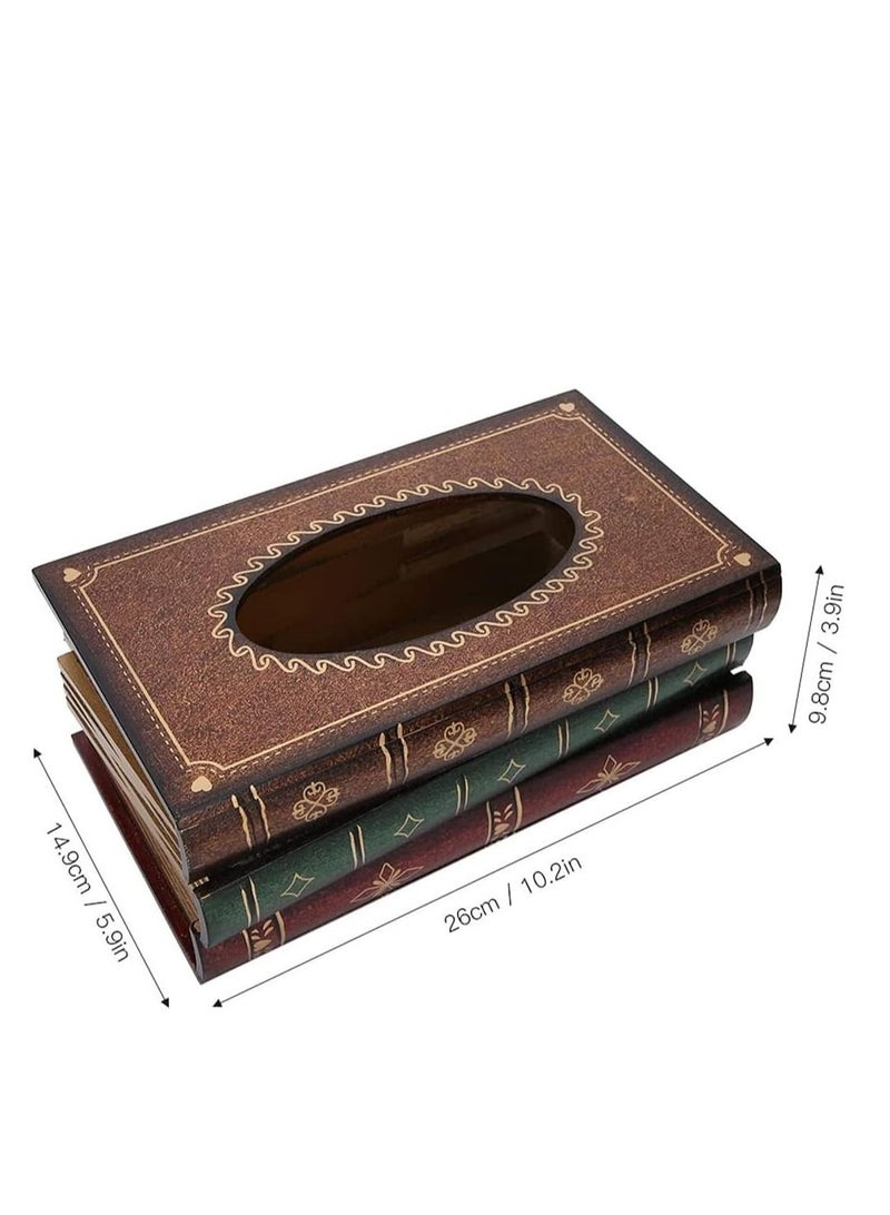 FFD Wooden Stylish Tissue Holder Tissue Box Cover and Napkin Holder Decorative Facial Tissue Dispenser Desktop Tissue Container - Image 2