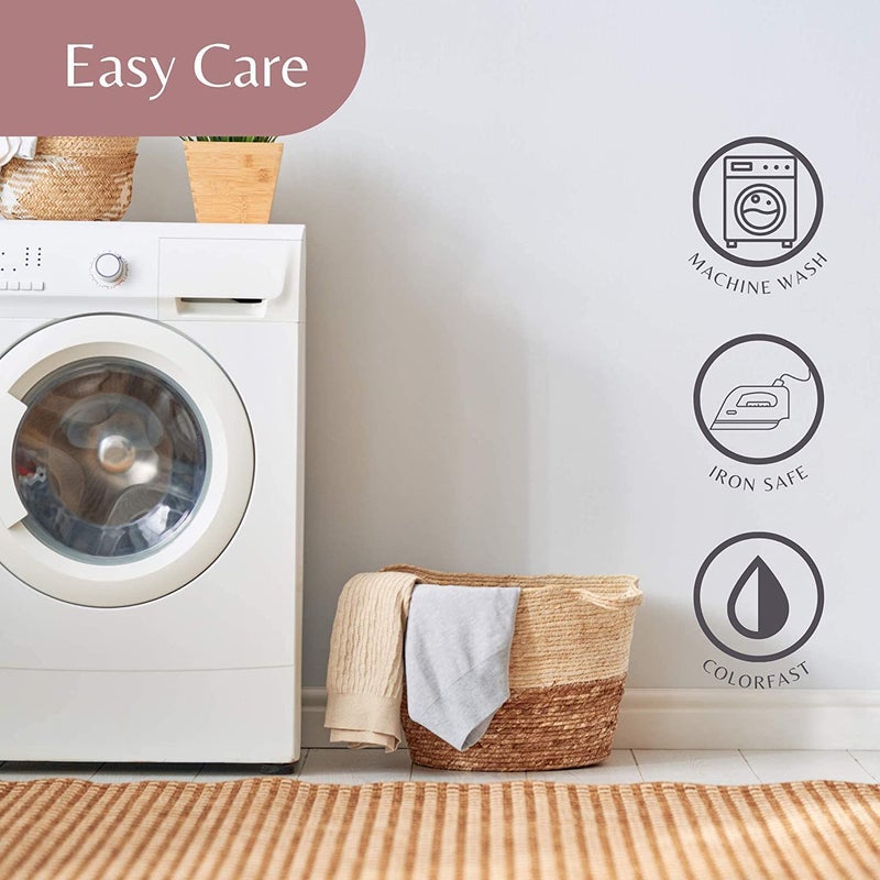 Superity Linen Full XL Fitted Sheet - 100% Cotton Cool Breathable Soft and Comfortable  Machine Wash and Dry (Full Extra Long (54x80) Black - Image 4