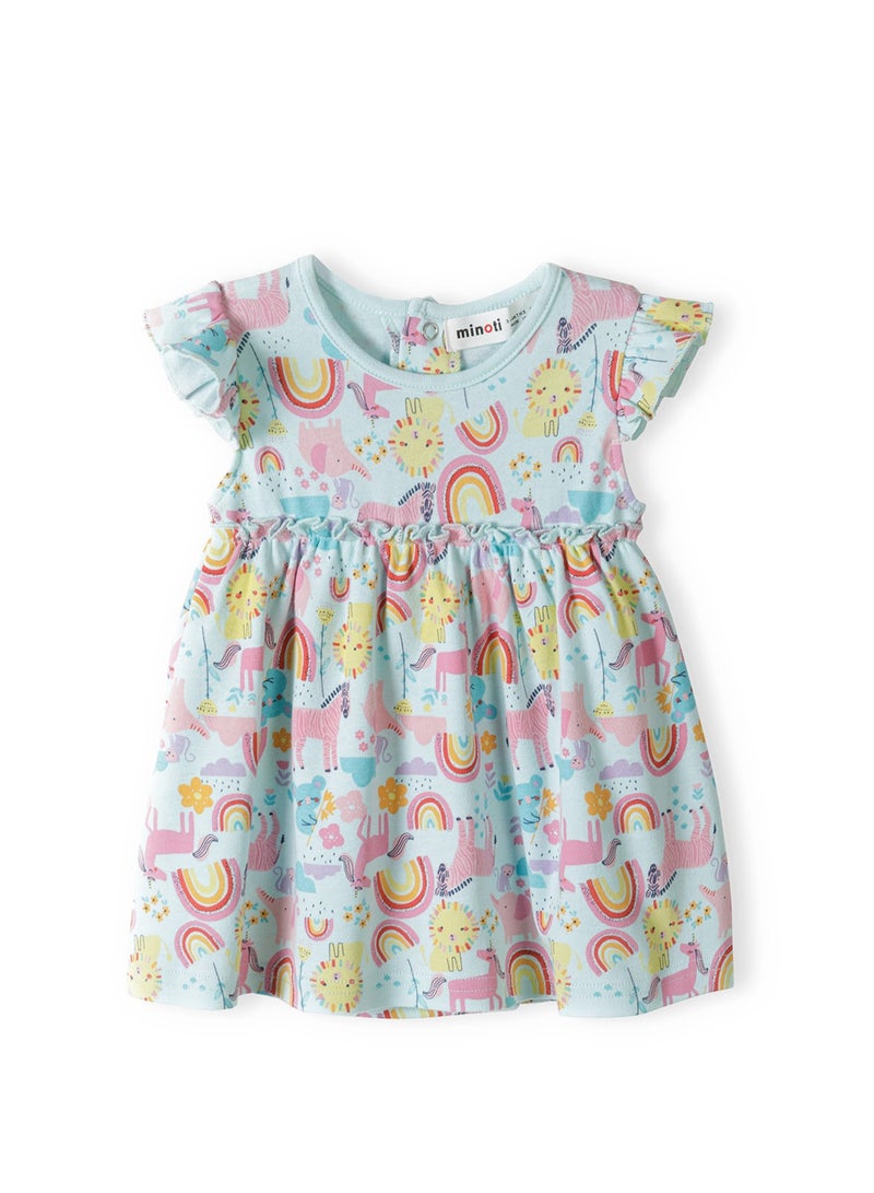 مينوتي فستان قطن مطبوع للبنات الرضع - Image 1