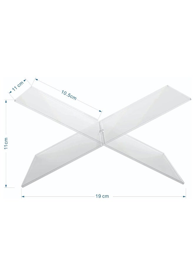 Acrylic Book Stand - Clear Open Book Display Stand for Recipe Cookbooks, Reading, Documents, Textbook - Image 2