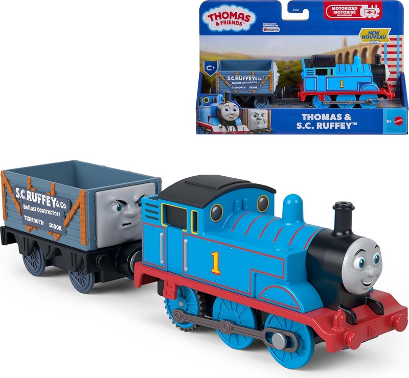 Thomas & Friends Motorized Thomas Engine & S.C. Ruffey Truck - Image 1