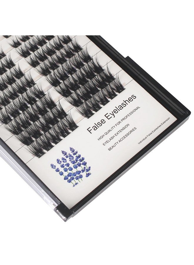 Hannahool Wide Stem Cluster Diy Eye Lashes Extensions Mixed 10 12 14 16Mm/14 16 18Mm Individual False Eyelashes D Curl Dramatic Volume Eyelashes (Mixed 10 12 14 16Mm) - Image 4