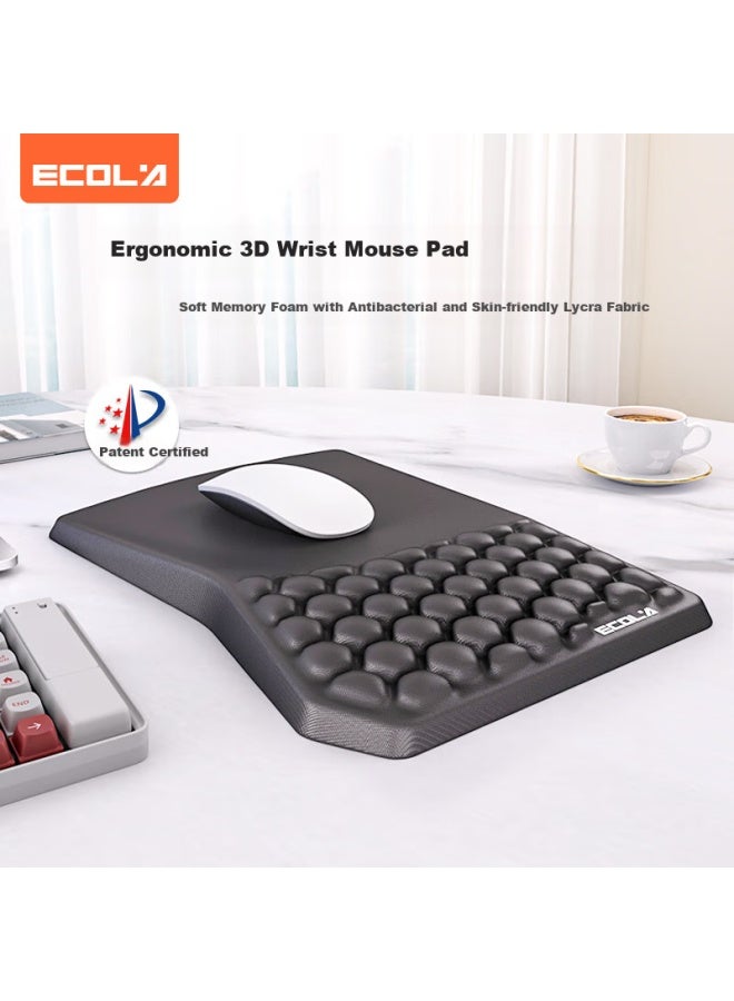 Ecola 3d Ergonomic Memory Foam Wrist Rest Mouse Pad Ez5bk - Image 1