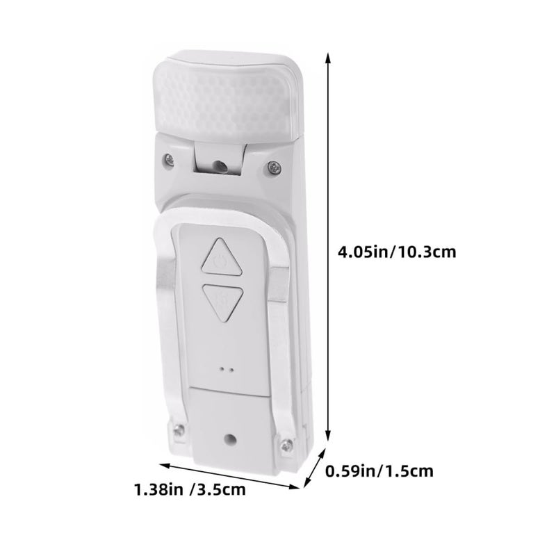 مصباح قراءة قابل لإعادة الشحن عبر USB، بقصّة تثبيت، 3 ألوان قابلة للتعديل، دوران 360 درجة. - Image 3