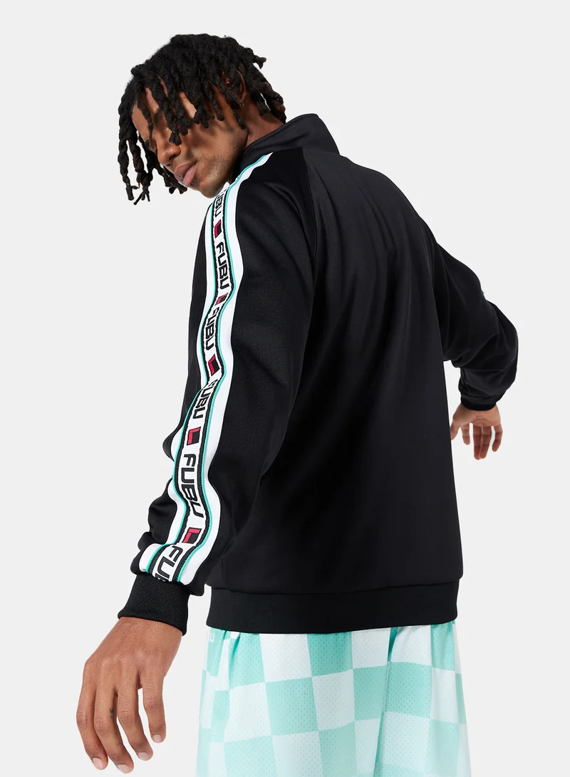 FUBU Varsity Tape Track Jacket