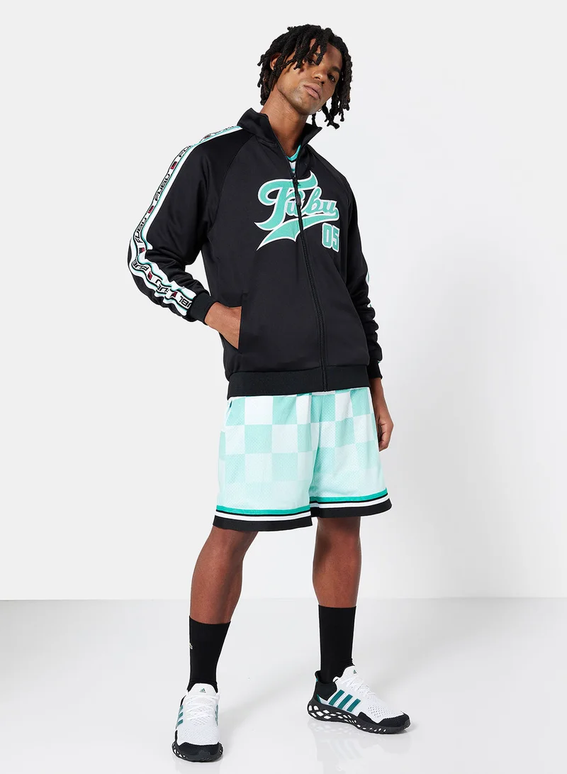 FUBU Varsity Tape Track Jacket