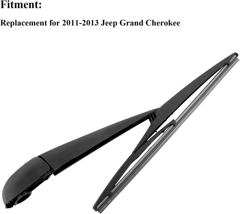 DUILEO Rear Windshield Wiper Arm & Blade Set for Jeep Grand Cherokee 2011-2013 - Image 3