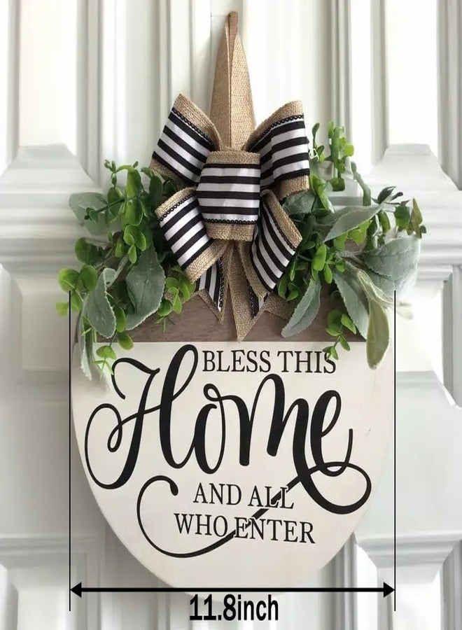 BOBOAR Spring Summer Decorations Wreath Welcome Home Sign for Front Home Door Decorations Outside All Seasons - Image 2
