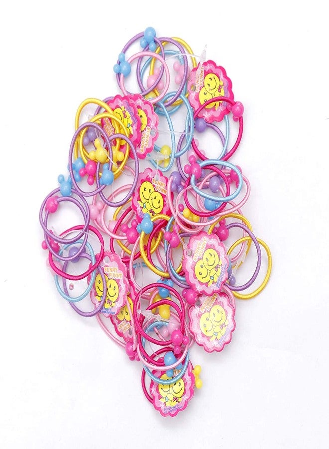 Shivarth Soft Rubber Mini Hairbands Elastic Hair Ties Tiny for Baby Kids Girl 50 Pieces - Image 1