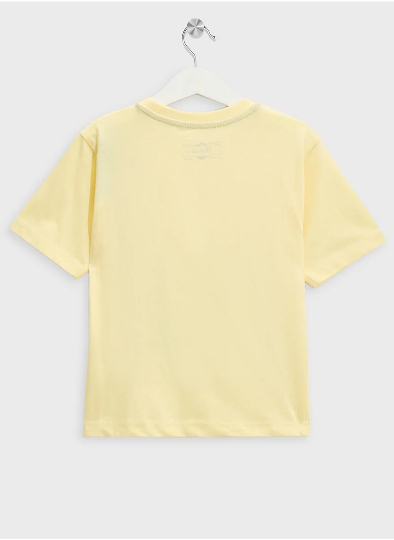ريبلز مع نمشي Boys Drop Shoulder T-shirt