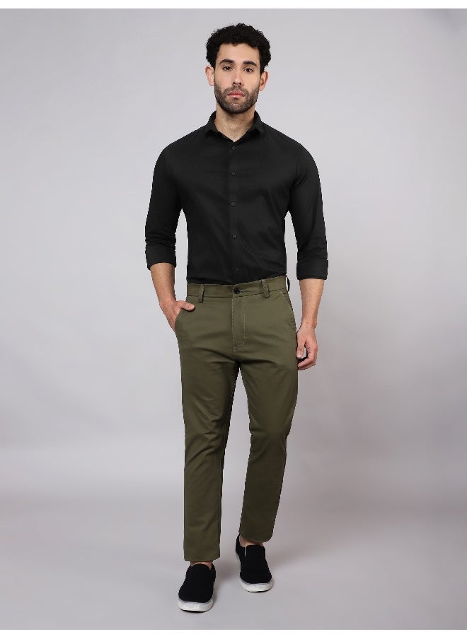 Beyoung - BEYOUNG Black Plain Cotton Shirts - Image 1