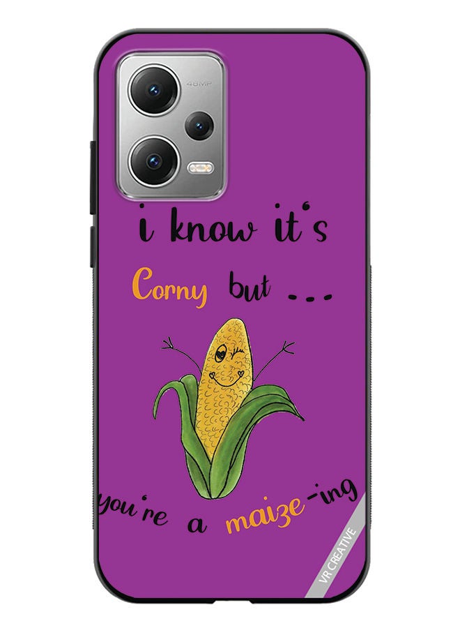 VR CREATIVE Protective Case Cover For Xiaomi Redmi Note 12 Corn Design Multicolour - Image 1