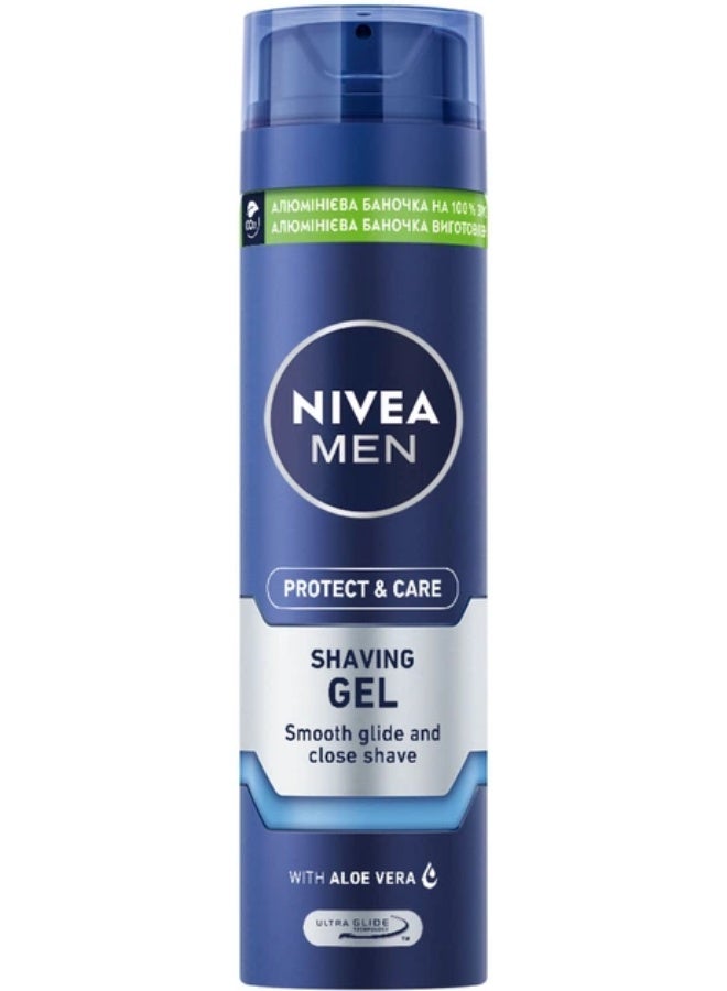 Nivea MEN Protect & Care Shaving Gel 200 ml - Image 1