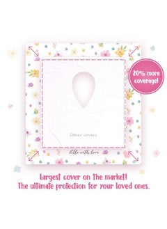 Eli with Love Eli with Love 40 Extra Large Disposable Toilet Seat Cover by Eli with Love - Toddler Toilet Covers for Full Coverage On Toilet or Potty - Ideal Travel Toilet Seat Covers for Kids and Adults (Floral)  - Image 5