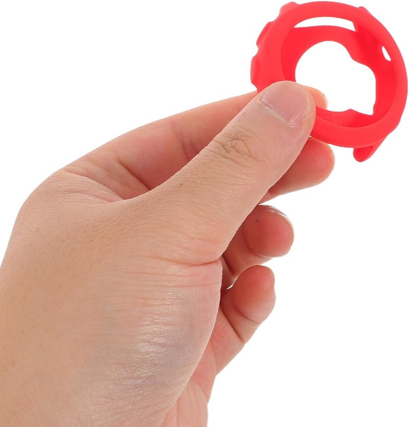 SECFOU 8pcs Soft Silicone Watch Case Guard Compatible with Garmin Forerunner 158, Bumper Cover with Screen Shield for Sports Smartwatch, Red Wristwatch Accessories for Outdoor Use - Image 4