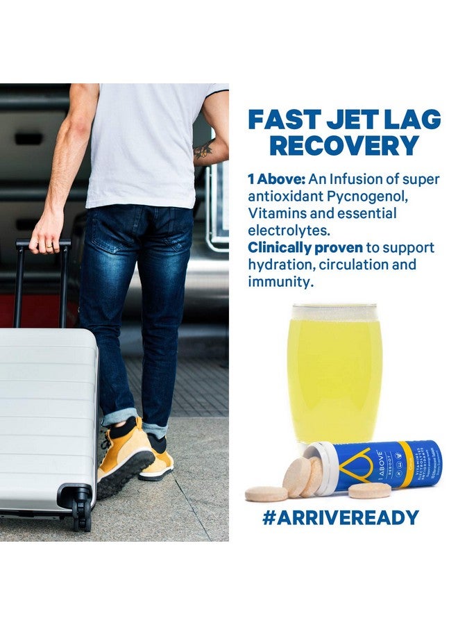 1Above أقراص مشروب فوّار لاستعادة الطاقة والمناعة ضد تعب السفر للعمل والحفلات. فيكنوجينول، فيتامينات وإلكتروليتات. 10 حبة (1 أنبوب) بنكهة الحمضيات - Image 4