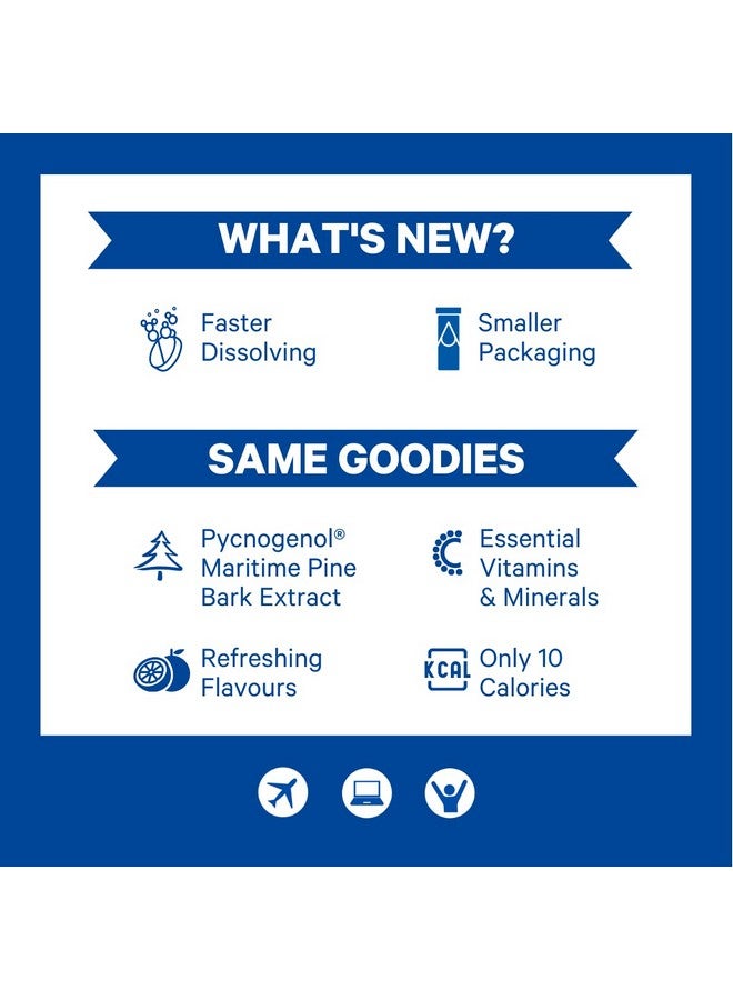 1Above أقراص مشروب فوّار لاستعادة الطاقة والمناعة ضد تعب السفر للعمل والحفلات. فيكنوجينول، فيتامينات وإلكتروليتات. 10 حبة (1 أنبوب) بنكهة الحمضيات - Image 3